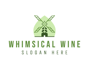 Eco Farm Windmill logo design