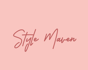 Feminine Signature Salon logo design