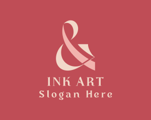 Beauty Ampersand Calligraphy logo