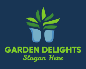 Succulent Plant Pot logo design