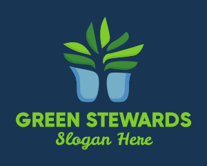 Succulent Plant Pot logo design