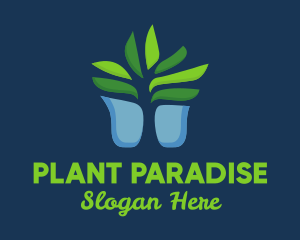 Succulent Plant Pot logo design