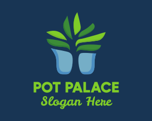 Succulent Plant Pot logo design