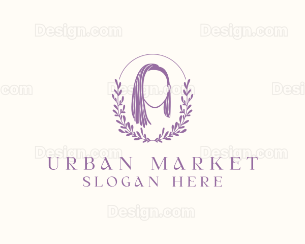 Organic Woman Hair Salon Logo