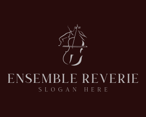 Classical Cello Musician logo