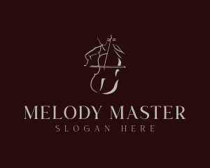 Classical Cello Musician logo