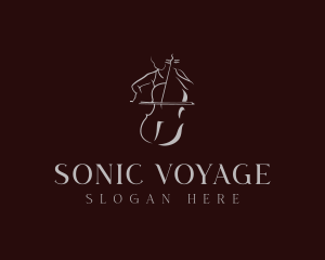 Classical Cello Musician logo
