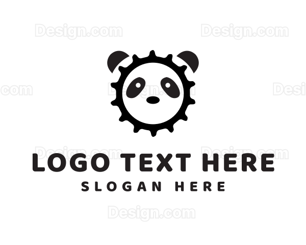 Gear Panda Face Logo