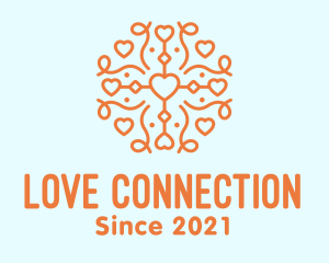 Mandala Heart Romance Wedding logo