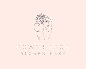 Flower Female Stylist logo