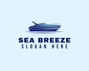 Blue Sailing Yacht logo design