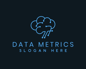 Cloud Data Brain logo design