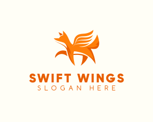 Flying Fox Wing logo design