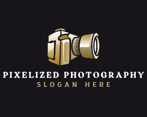 Luxury Camera Photographer logo design