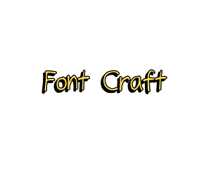 Yellow Handwritten Font logo design