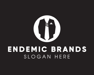 Menswear Suit & Tie logo design