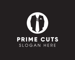 Menswear Suit & Tie logo design