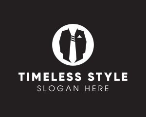 Menswear Suit & Tie logo design