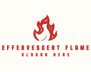 Chicken Flame BBQ logo design