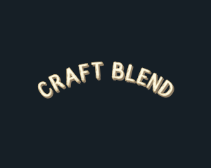 Retro Grunge Craft logo design