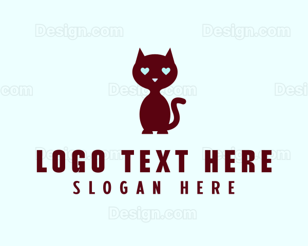 Pet Cat Love Logo