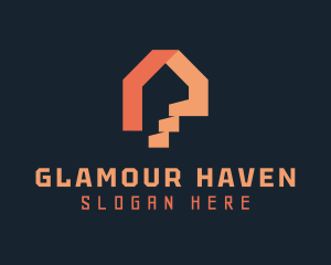 House Apartment Stairs Logo