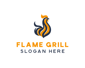 Hot Chicken Grill logo design