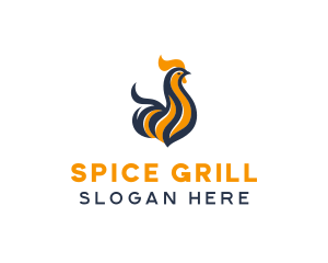 Hot Chicken Grill logo design