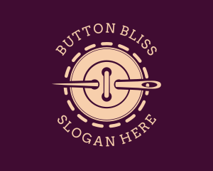 Needle Button Stitch logo design