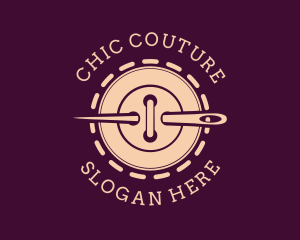 Needle Button Stitch logo design