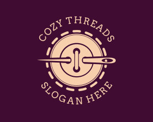 Needle Button Stitch logo design