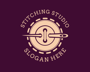 Needle Button Stitch logo design