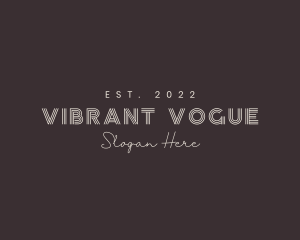 Simple Fashion Boutique Text logo