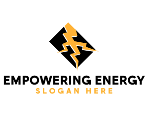 Lightning Bolt Electricity logo design