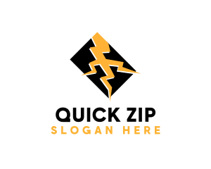 Lightning Bolt Electricity logo design