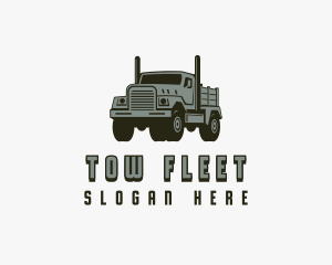 Dump Truck Trucking Cargo logo design