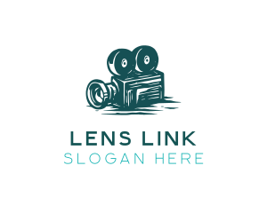 Camera Lens Videography logo design