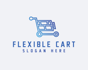 Tech Shopping Cart  logo design