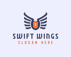 Medieval Viking Wings logo design