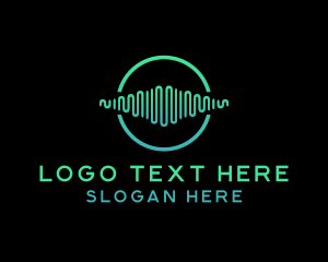 Music - Music Soundwave Synthesizer logo design