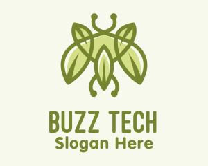 Green Bug Leaf logo