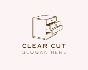 Minimalistic Furniture Cabinet Logo