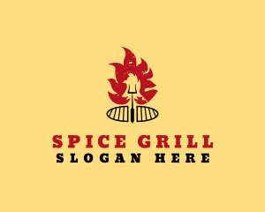 Chicken Barbeque Grill logo design