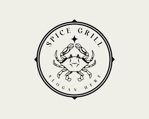 Restaurant Seafood Crab logo design