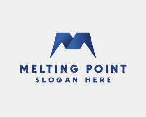 Modern Gradient Letter M logo design