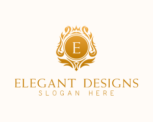 Premium Luxury Shield Crown logo design