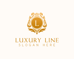 Premium Luxury Shield Crown logo design