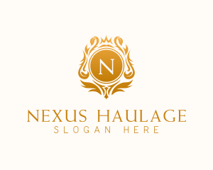 Premium Luxury Shield Crown logo design