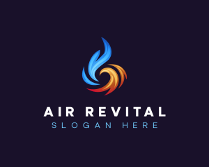 Thermal Heating Cooling logo design