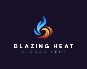 Thermal Heating Cooling logo design